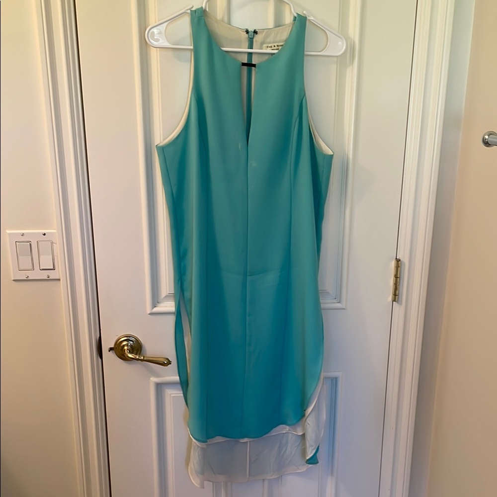 Elegant Teal Sleeveless Dress